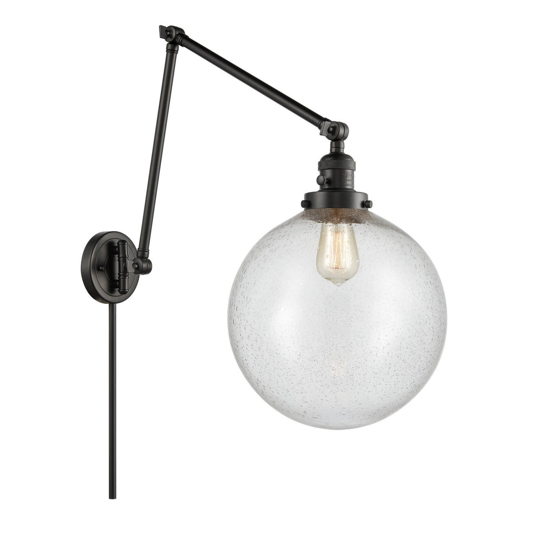 Innovations Lighting 238-BK-G204-12  Franklin Restoration Lamp Matte Black