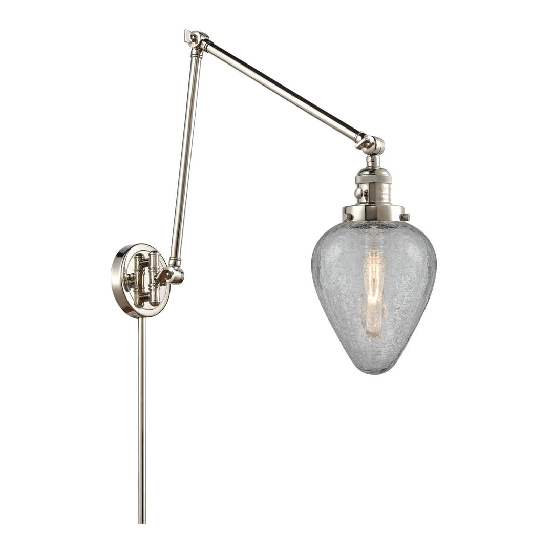 Innovations Lighting 238-PN-G165  Franklin Restoration Lamp Polished Nickel