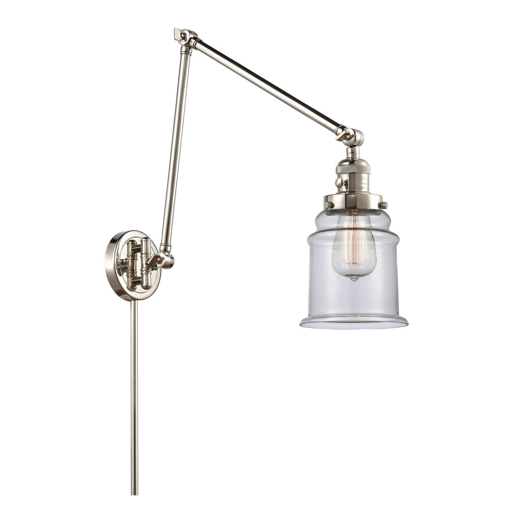 Innovations Lighting 238-PN-G182  Franklin Restoration Lamp Polished Nickel