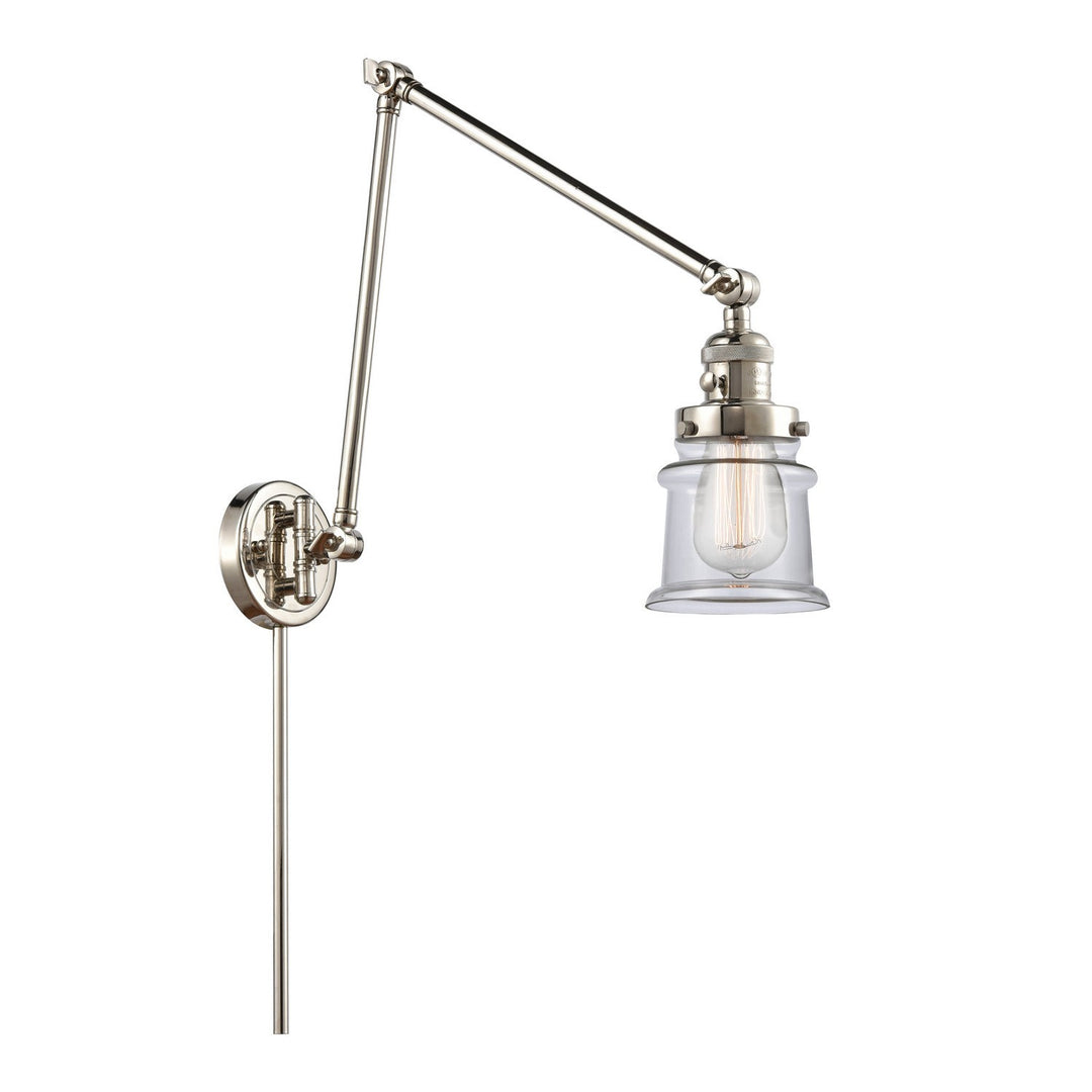 Innovations Lighting 238-PN-G182S  Franklin Restoration Lamp Polished Nickel
