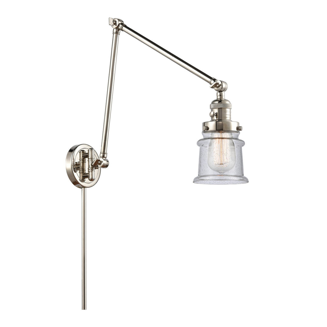 Innovations Lighting 238-PN-G184S  Franklin Restoration Lamp Polished Nickel