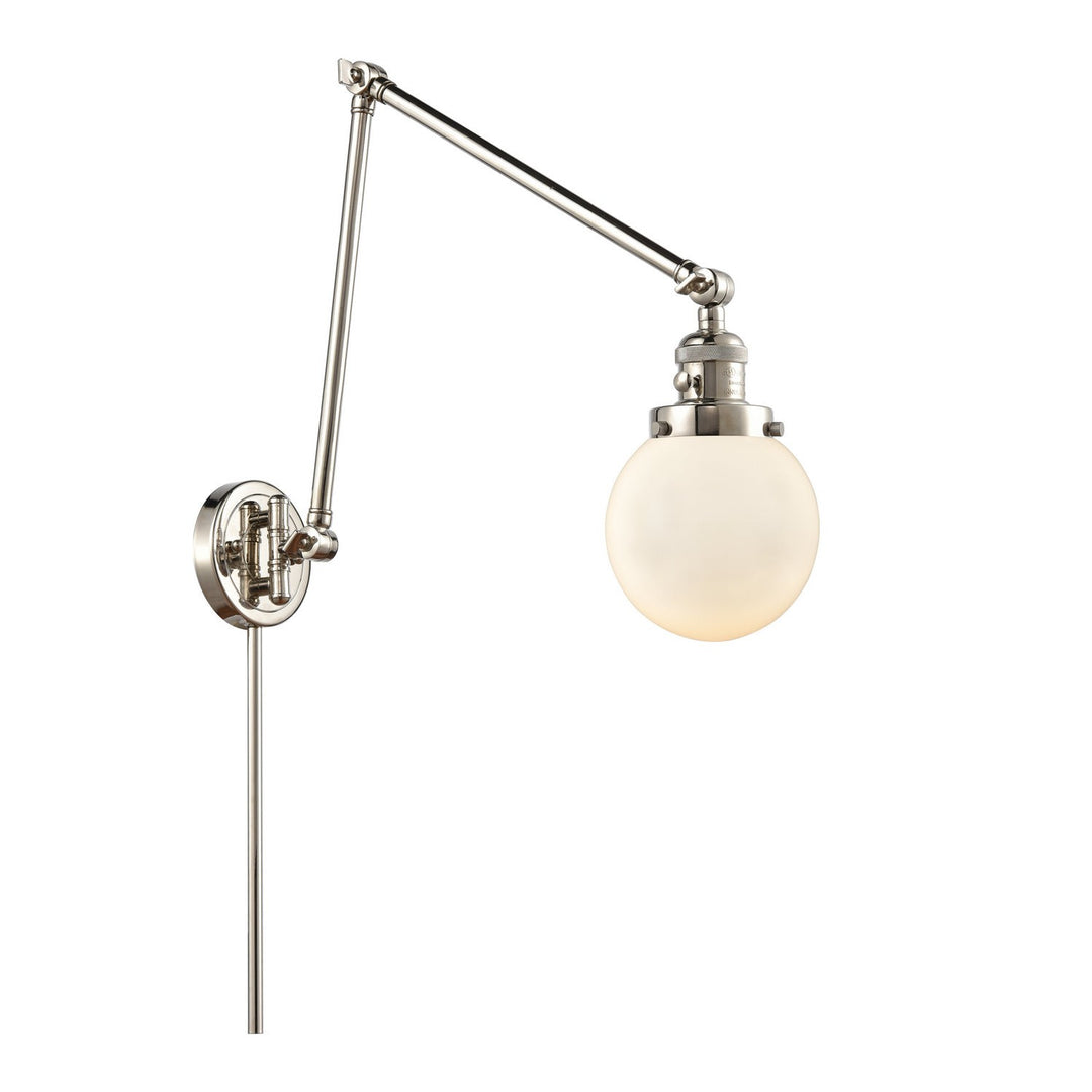 Innovations Lighting 238-PN-G201-6  Franklin Restoration Lamp Polished Nickel