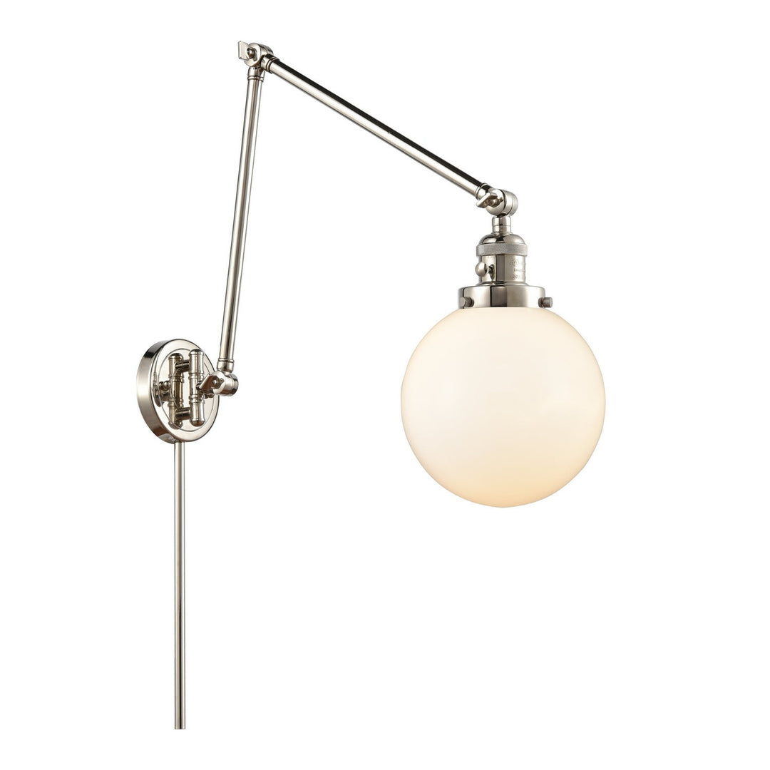 Innovations Lighting 238-PN-G201-8  Franklin Restoration Lamp Polished Nickel