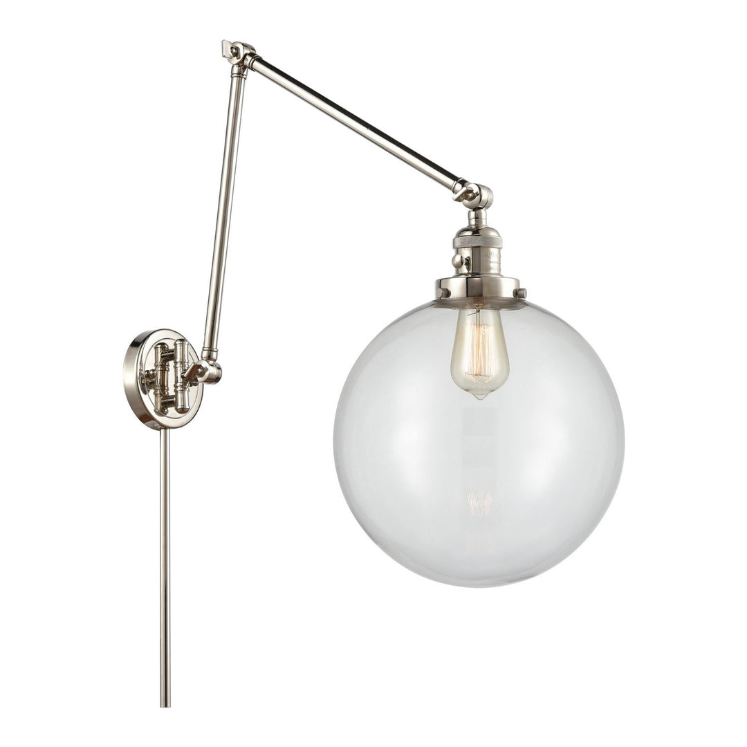 Innovations Lighting 238-PN-G202-12  Franklin Restoration Lamp Polished Nickel