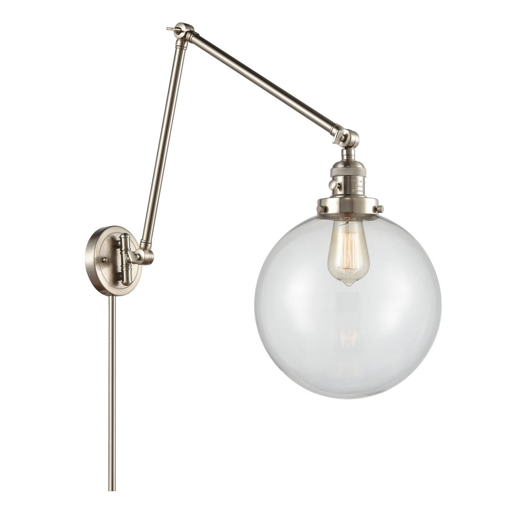 Innovations Lighting 238-SN-G202-10  Franklin Restoration Lamp Brushed Satin Nickel