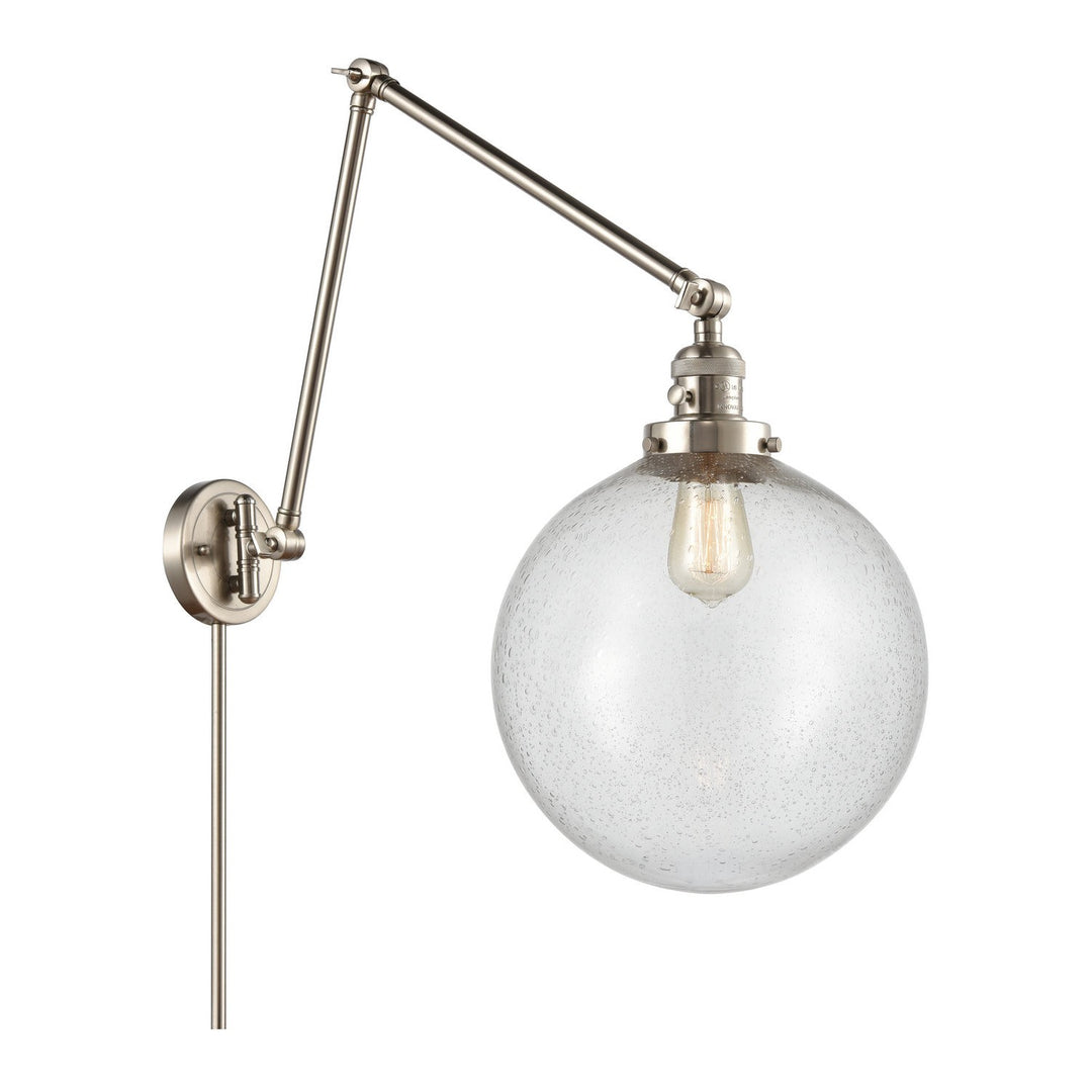 Innovations Lighting 238-SN-G204-12  Franklin Restoration Lamp Brushed Satin Nickel