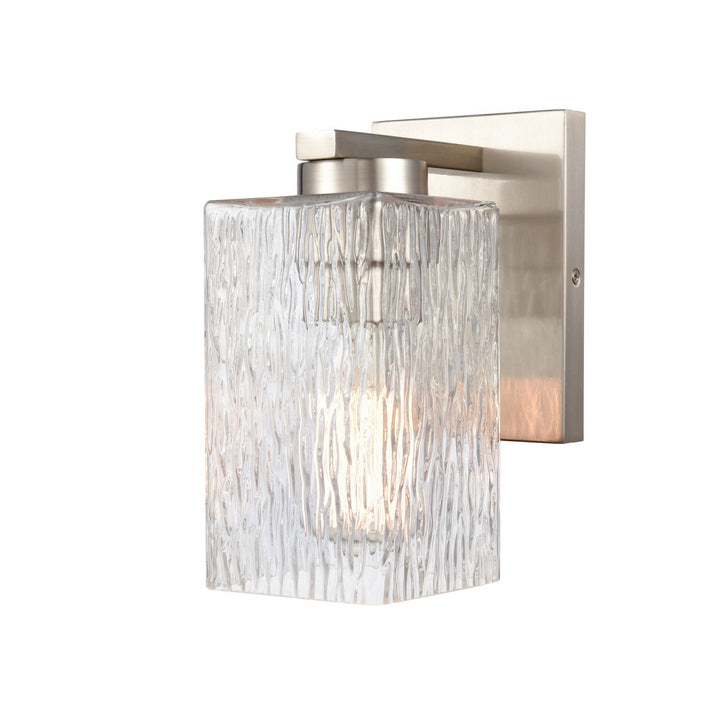 Innovations Auralume 419-1W-SN-CL Wall Sconce Light - Satin Nickel