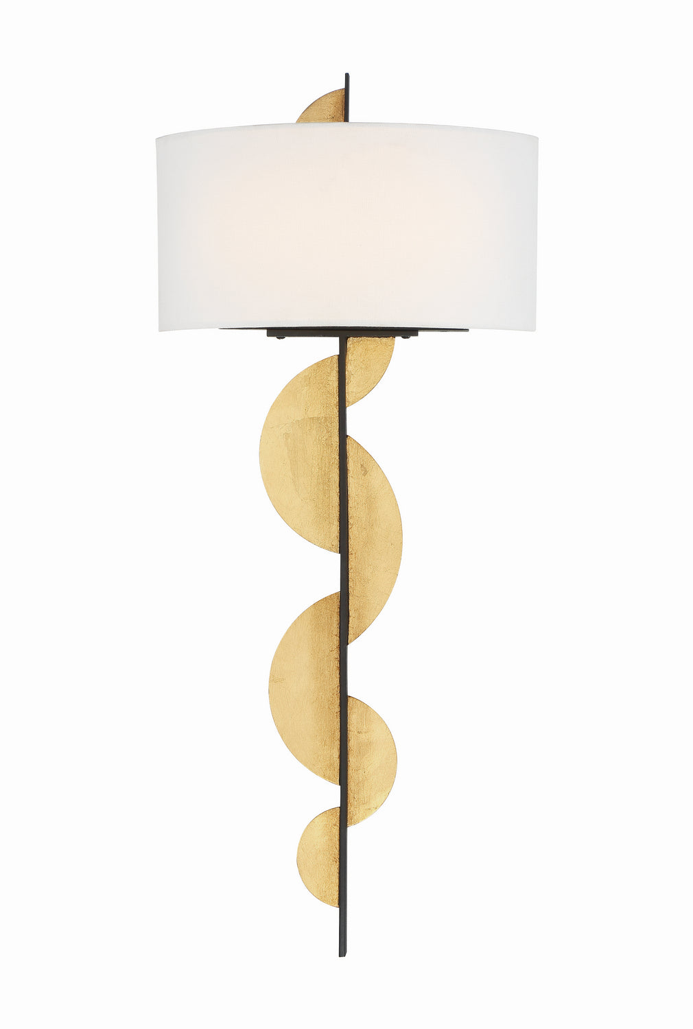 Metropolitan Navia N7920-682-L Wall Light - Sand Coal & Ardent Gold Leaf