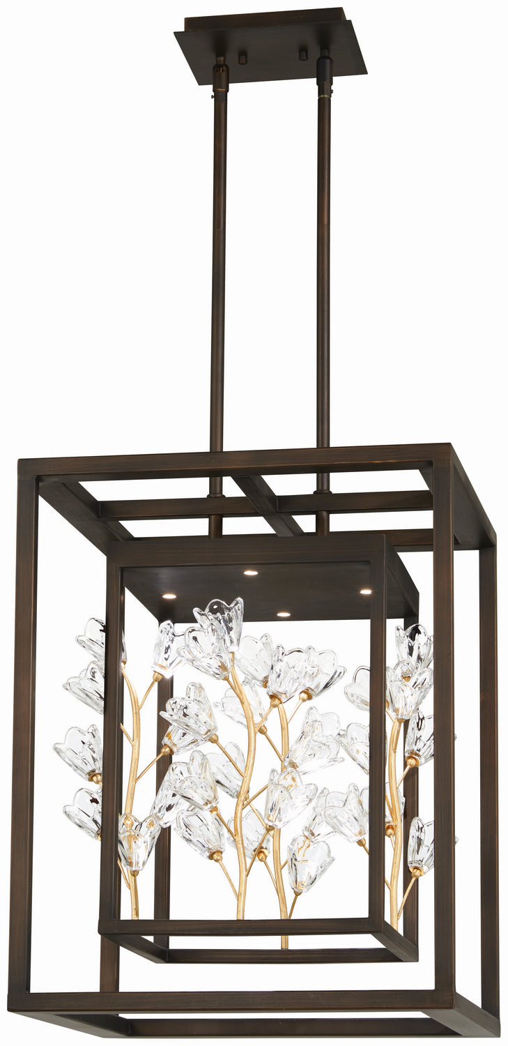 Metropolitan Maison Des Fleurs N7963-730-L Pendant Light - Regal Bronze W/ Empire Gold