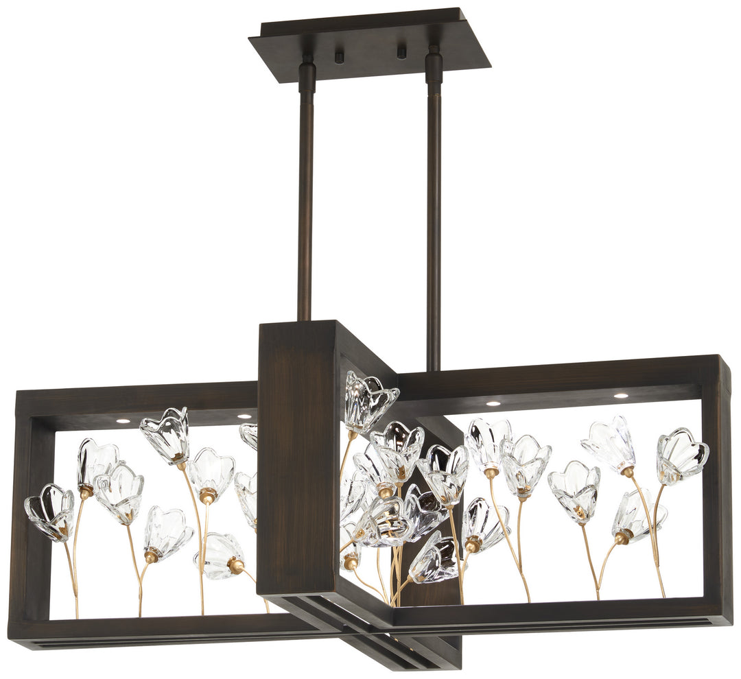 Metropolitan Maison Des Fleurs N7965-730-L Pendant Light - Regal Bronze W/ Empire Gold