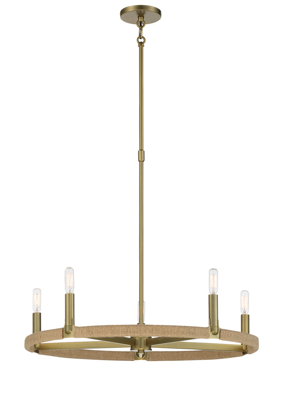 Minka-Lavery Windward Passage 3865-695 Chandelier Light - Soft Brass