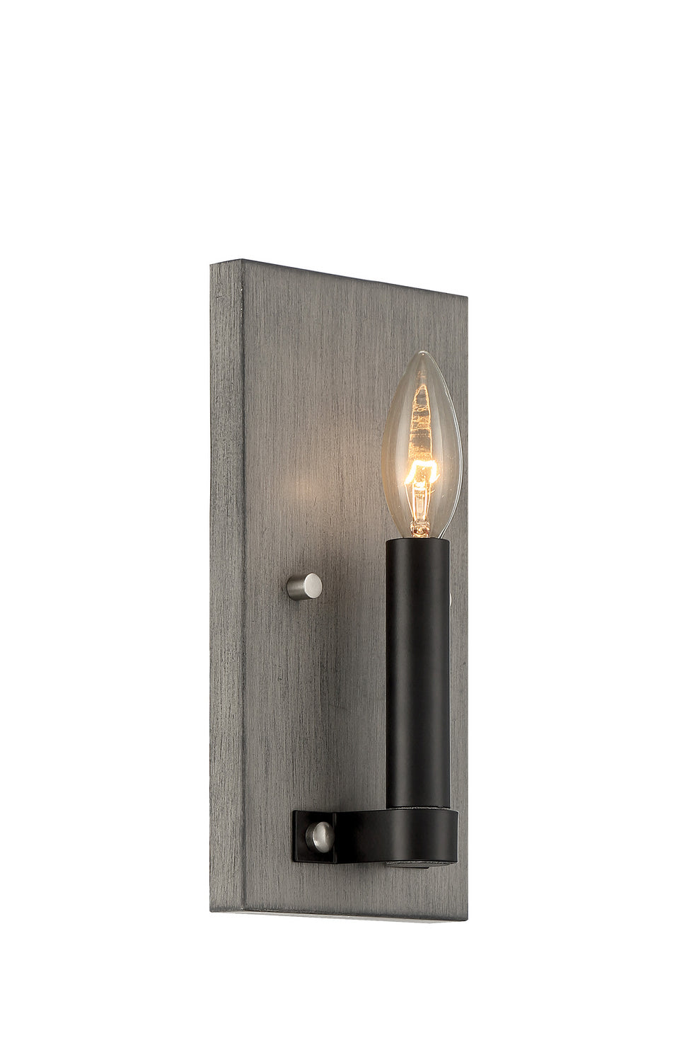 Minka-Lavery Rawson Ridge 3871-693 Wall Light - Aged Silverwood And Coal