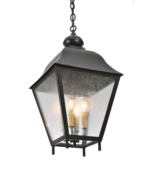 Meyda Tiffany Lighting 111281 Boston Four Light Pendant Outdoor Bronze / Dark