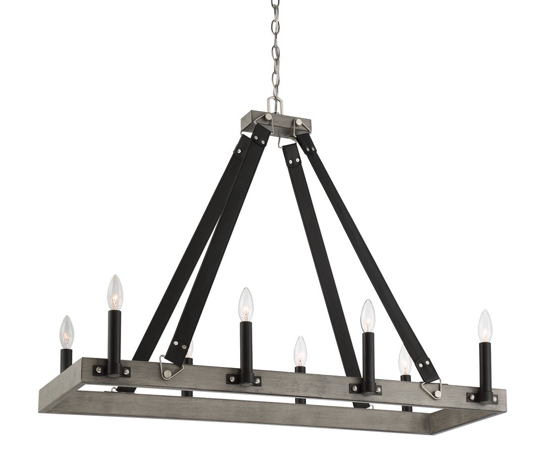 Minka-Lavery Rawson Ridge 3879-693 Pendant Light - Aged Silverwood And Coal