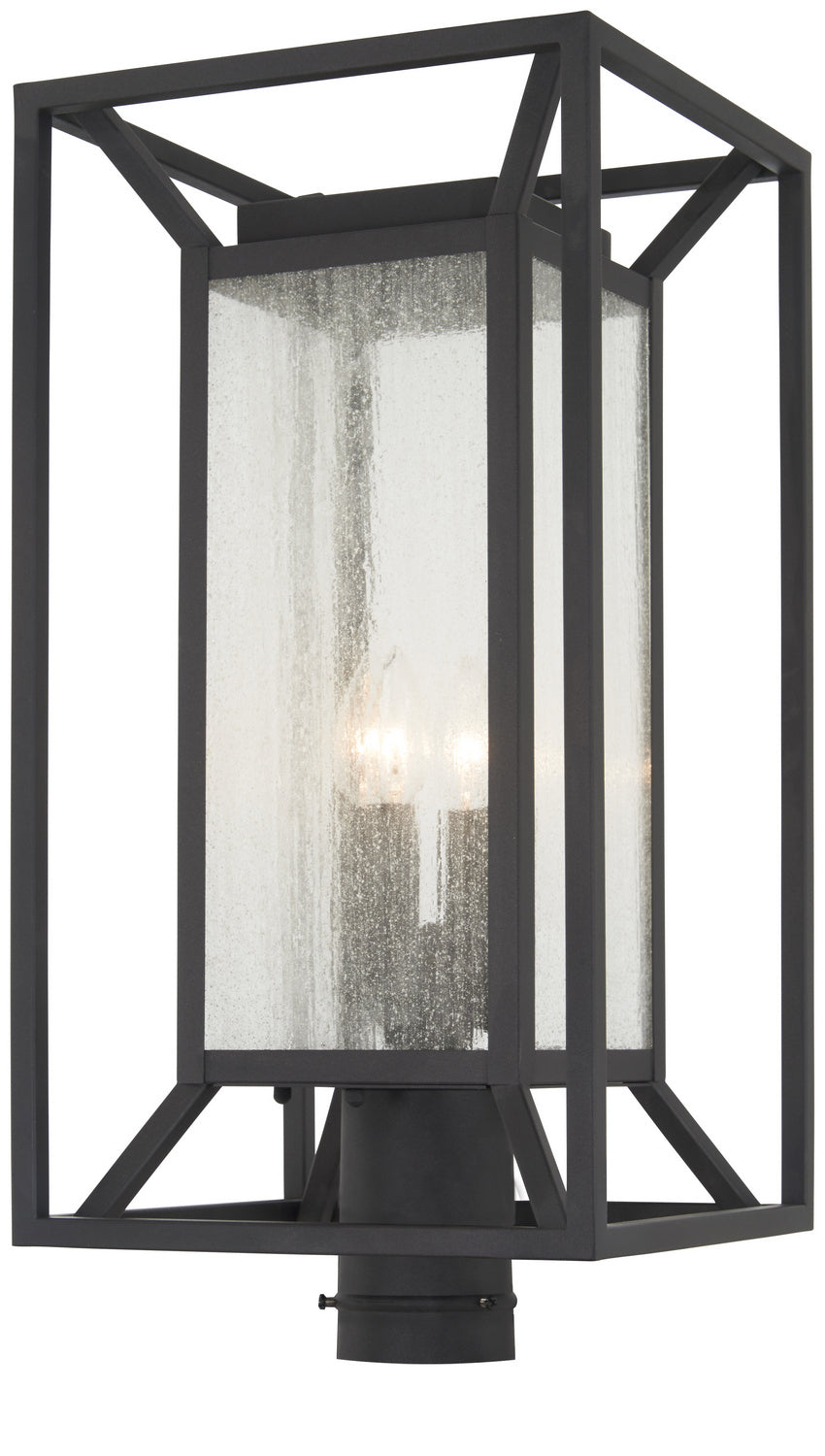 Minka-Lavery Lighting 71266-66 Harbor View Four Light Post Mount Outdoor Black