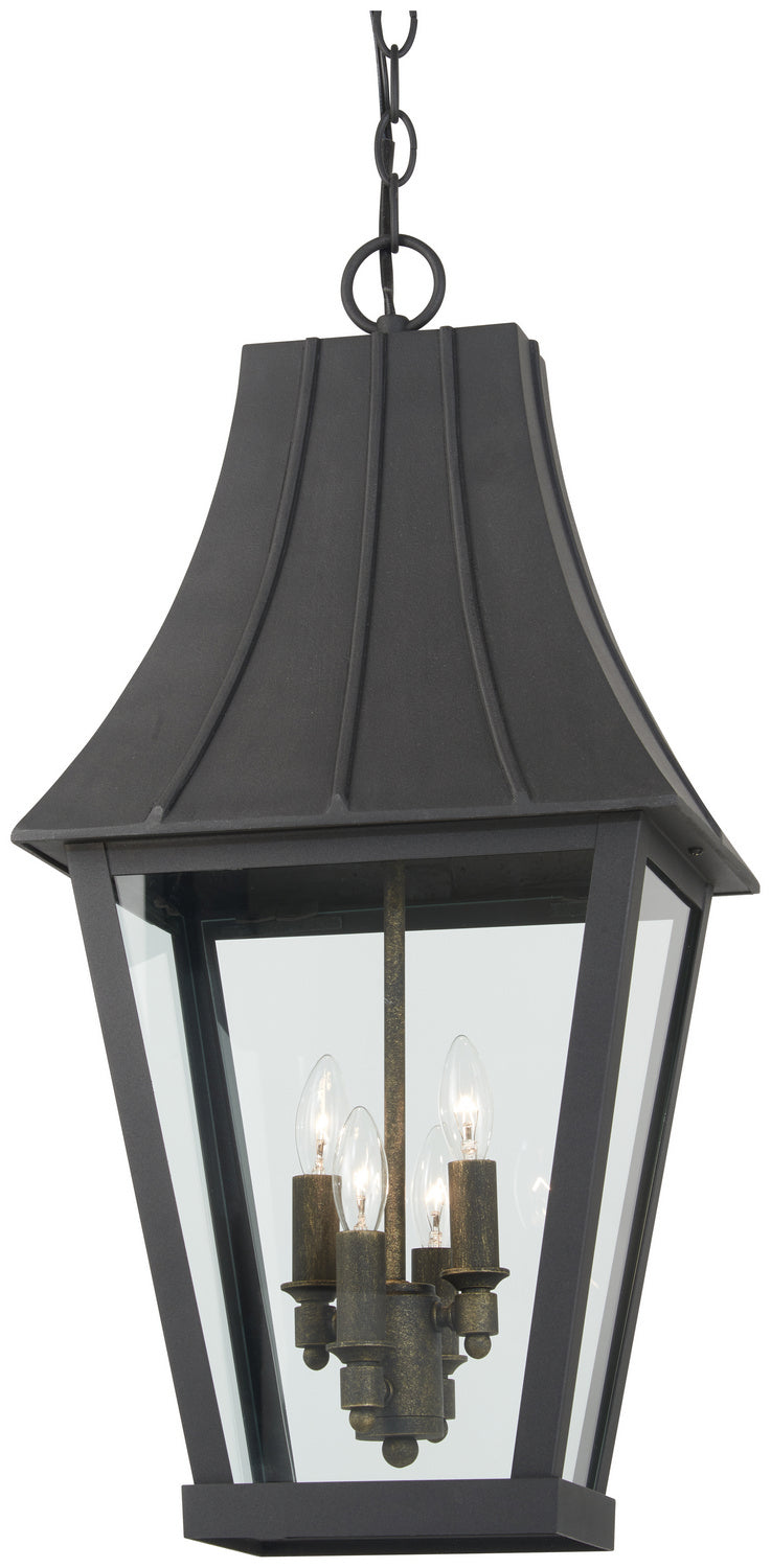 Minka-Lavery Lighting 72784-66G Chateau Grande Four Light Outdoor Hanging Lantern Outdoor Black