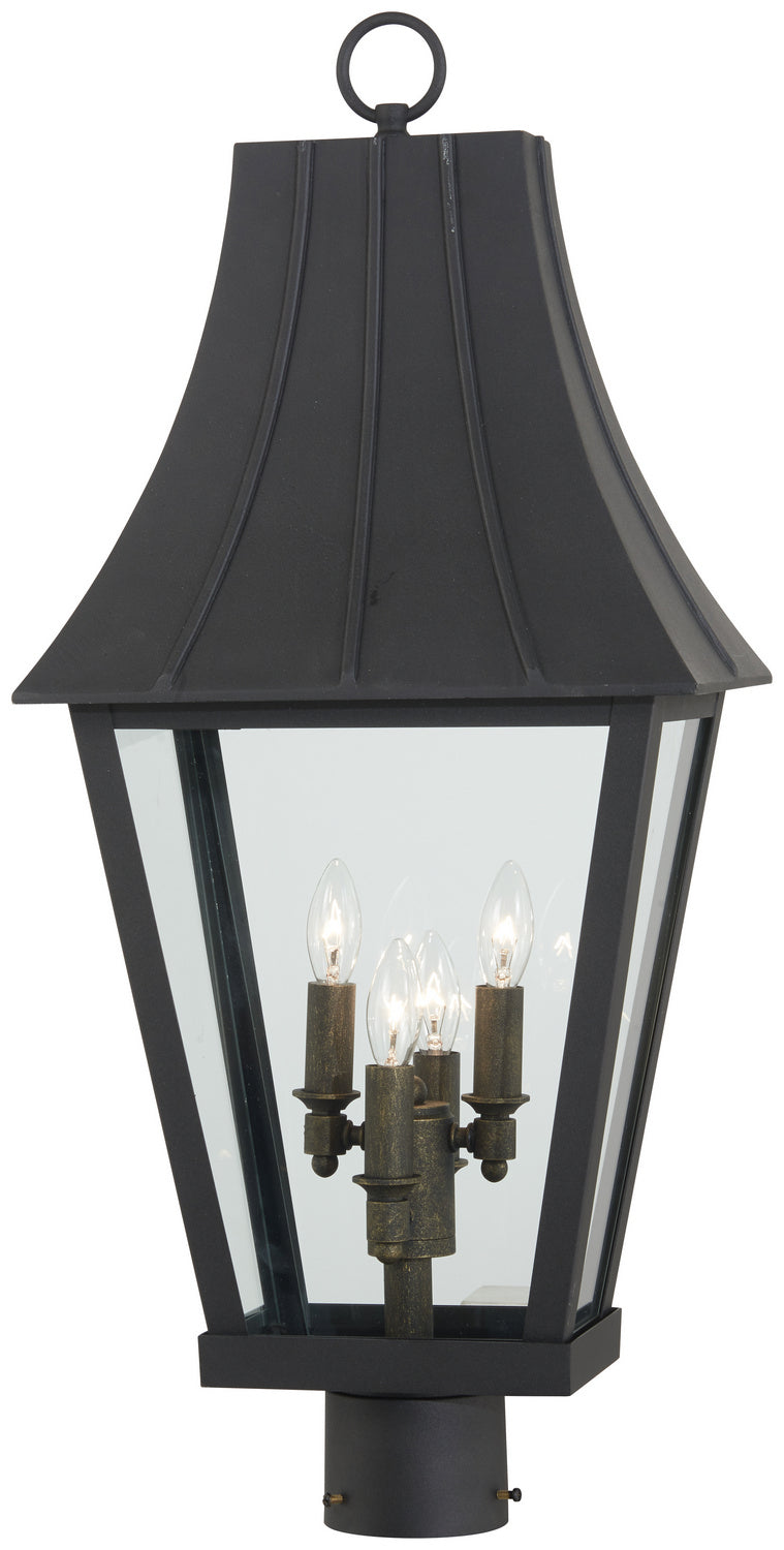 Minka-Lavery Lighting 72786-66G Chateau Grande Four Light Outdoor Post Mount Outdoor Black