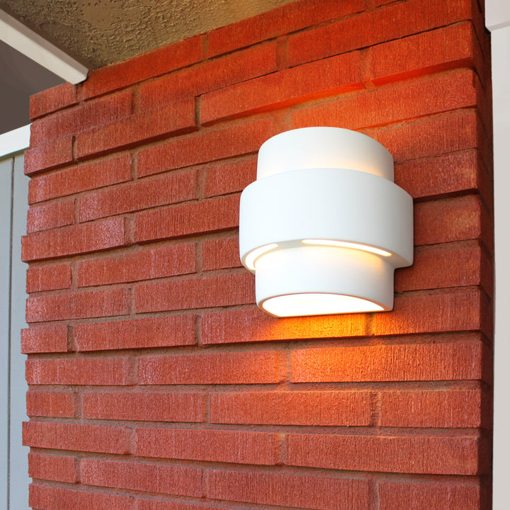 A-19 Islands of Light 1402-A31 Wall Sconce Light - Satin White