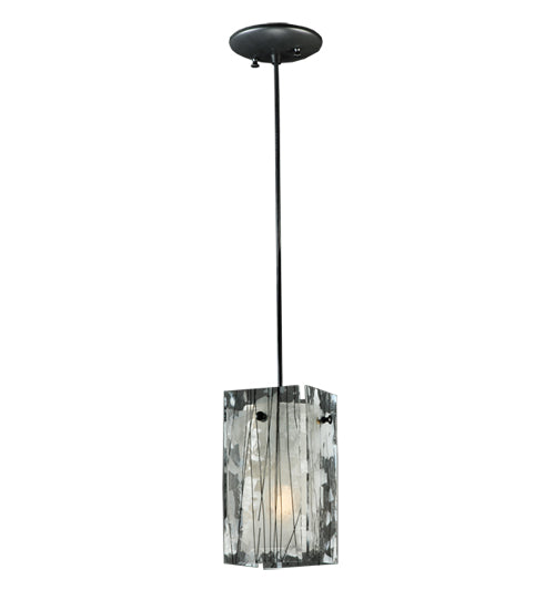 Meyda Tiffany Metro 111292 Pendant Light - Branches (Black/White Streamers/Fractures