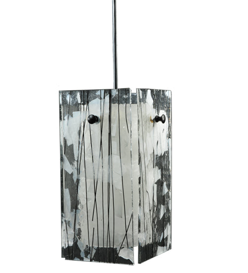 Meyda Tiffany Metro 111292 Pendant Light - Branches (Black/White Streamers/Fractures