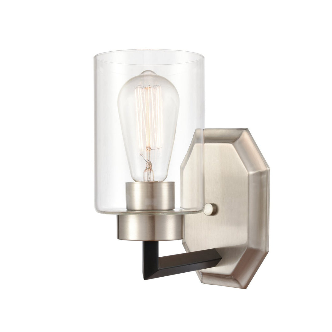 Innovations 441-1W-BSN-CL Wall Sconce Light - Black Satin Nickel