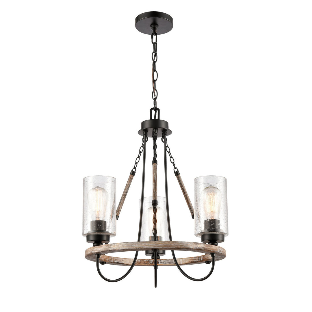 Innovations 442-3CR-BK-SDY Chandelier Light - Matte Black