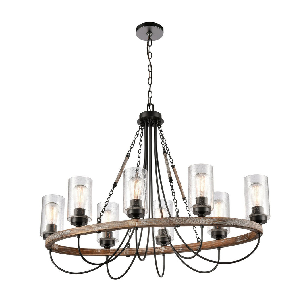 Innovations 442-8CR-BK-SDY Chandelier Light - Matte Black