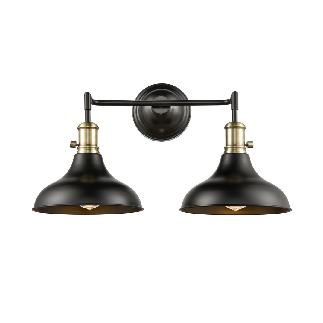 Innovations Metro 443SW-2W-BAB-M15BK Bath Vanity Light 24 in. wide - Black Antique Brass