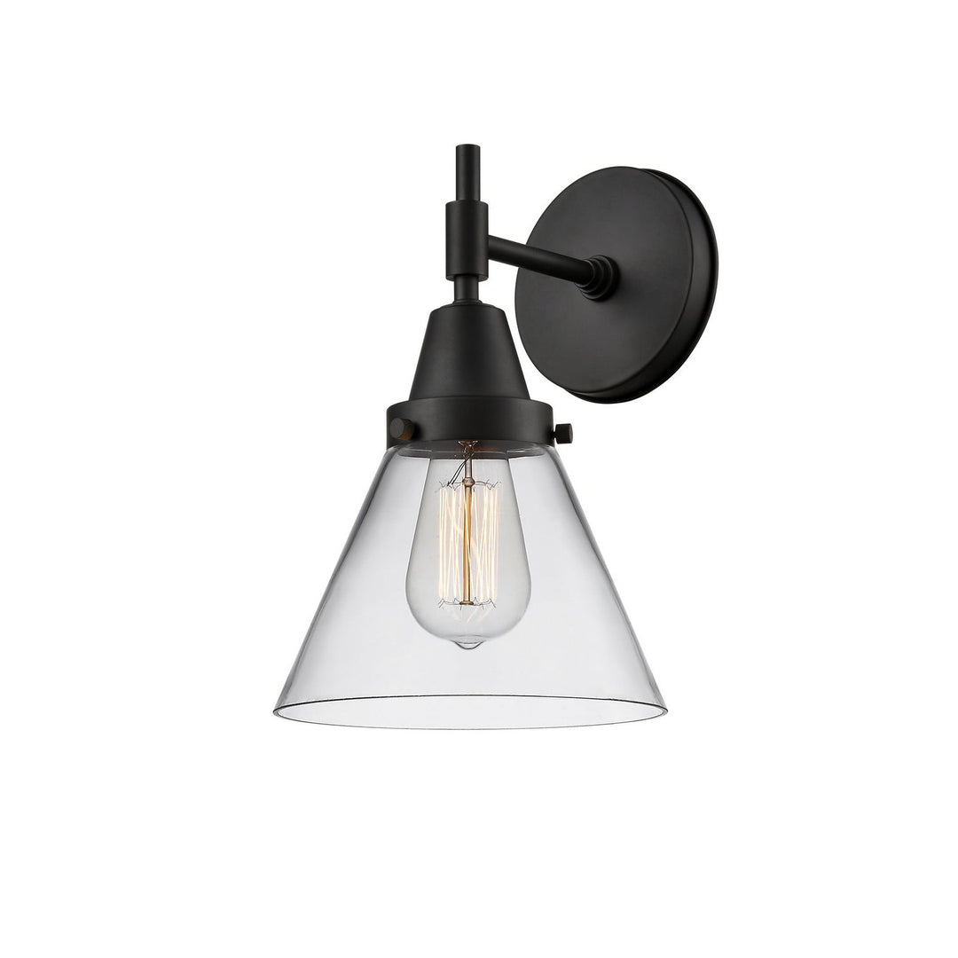 Innovations Caden 447-1W-BK-G42-LED Wall Sconce Light - Matte Black