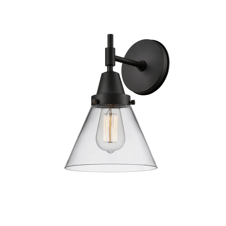 Innovations Caden 447-1W-BK-G42-LED Wall Sconce Light - Matte Black