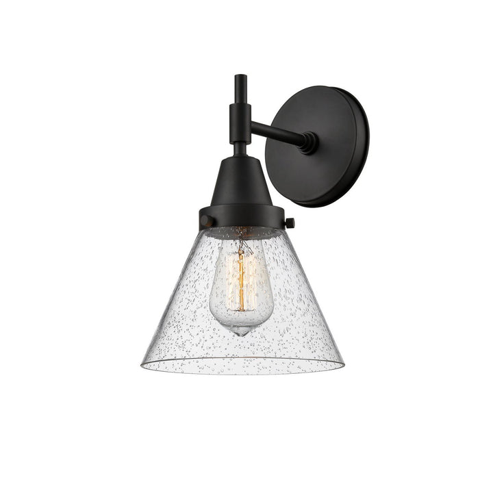Innovations Caden 447-1W-BK-G44-LED Wall Sconce Light - Matte Black