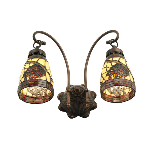 Meyda Tiffany Pinecone 111324 Wall Light - Mahogany Bronze