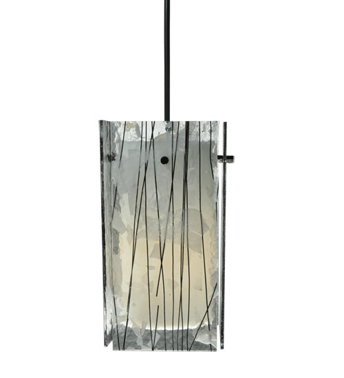 Meyda Tiffany Metro Fusion 111349 Pendant Light - Branches (Black/White Streamers/Fractures