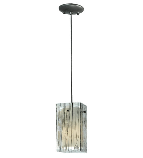 Meyda Tiffany Metro Fusion 111349 Pendant Light - Branches (Black/White Streamers/Fractures