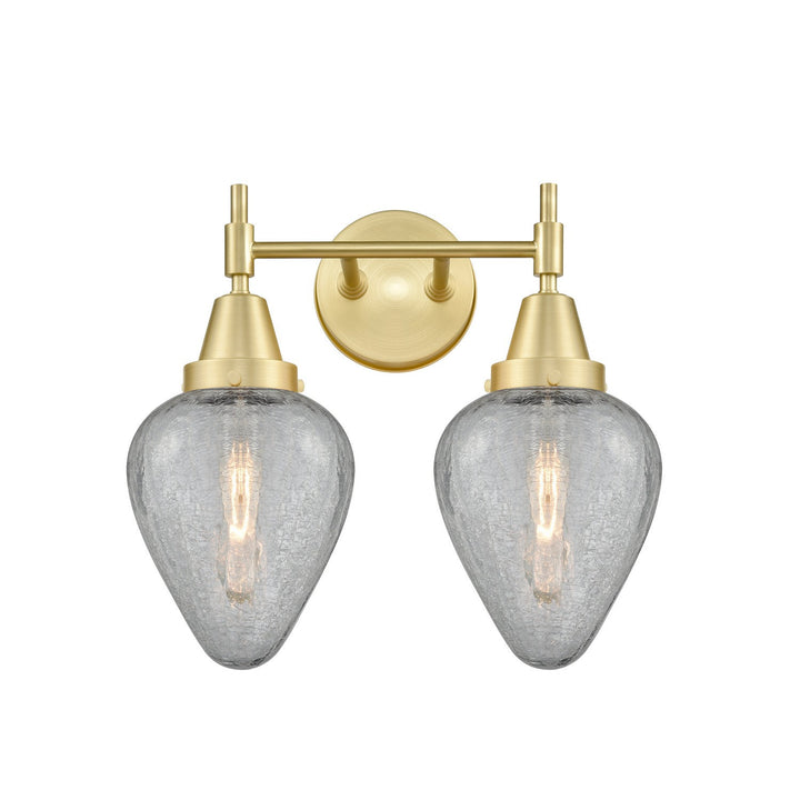 Innovations 447-2W-SB-G165 Bath Vanity Light 16 in. wide - Satin Brass