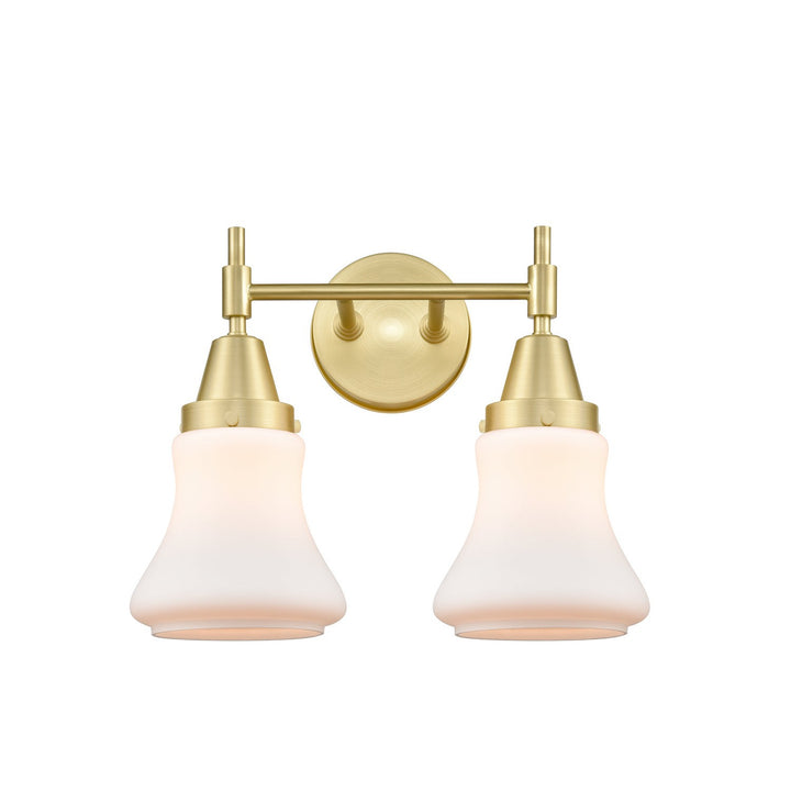 Innovations 447-2W-SB-G191 Bath Vanity Light 15 in. wide - Satin Brass