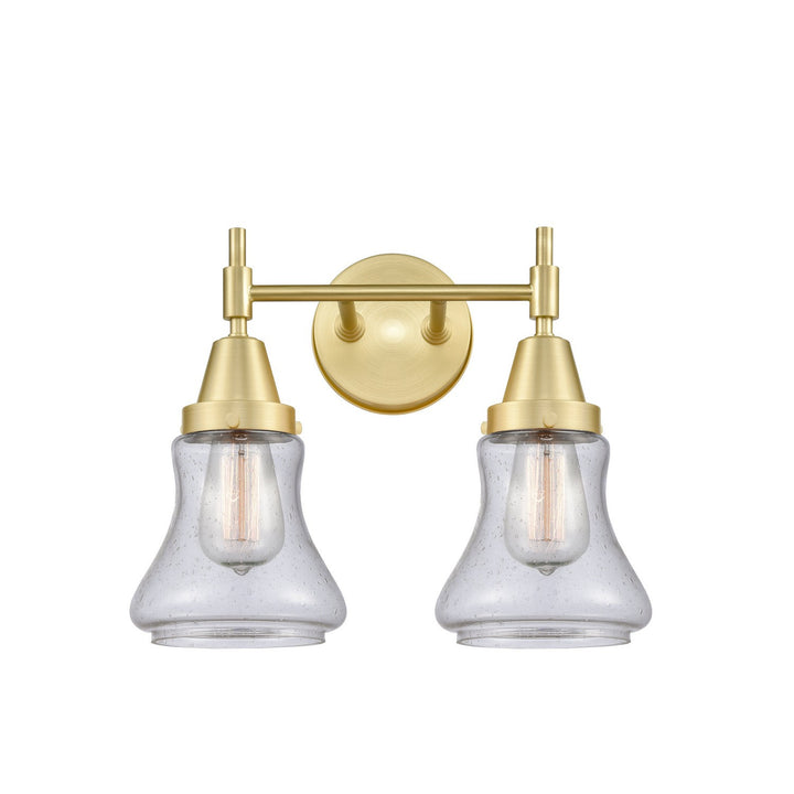 Innovations 447-2W-SB-G194 Bath Vanity Light 15 in. wide - Satin Brass