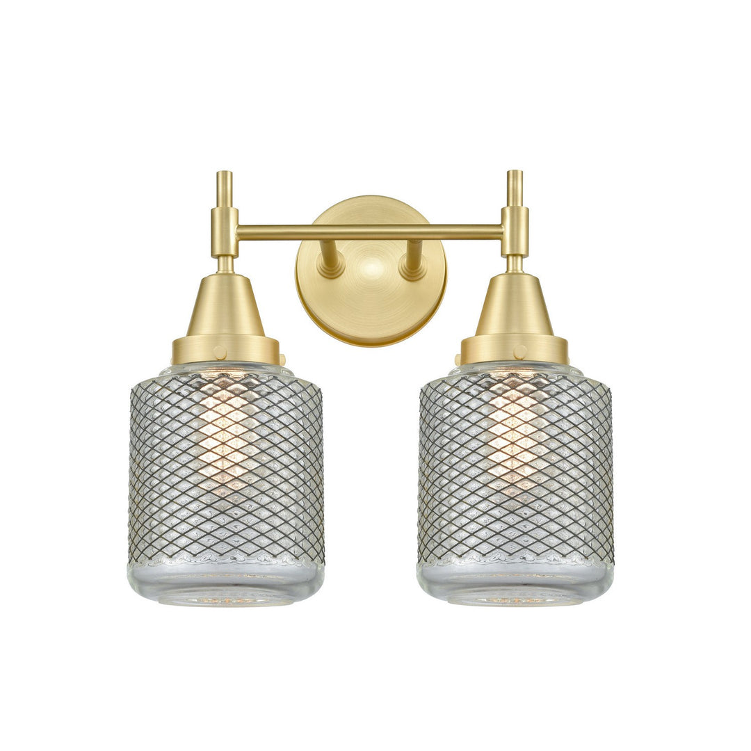 Innovations 447-2W-SB-G262-LED Bath Vanity Light 15 in. wide - Satin Brass