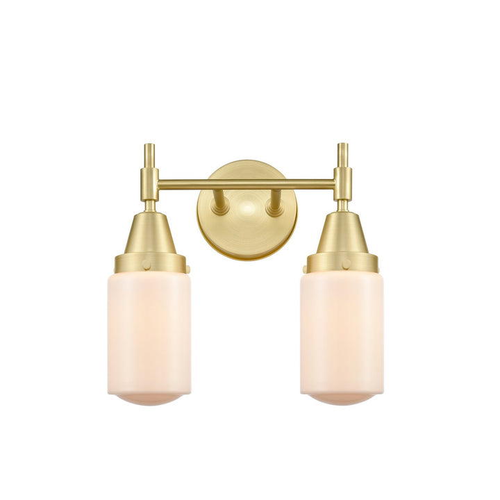 Innovations 447-2W-SB-G311 Bath Vanity Light 14 in. wide - Satin Brass