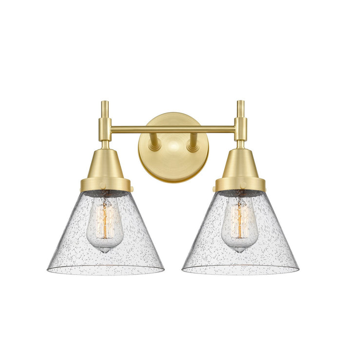 Innovations 447-2W-SB-G44 Bath Vanity Light 17 in. wide - Satin Brass