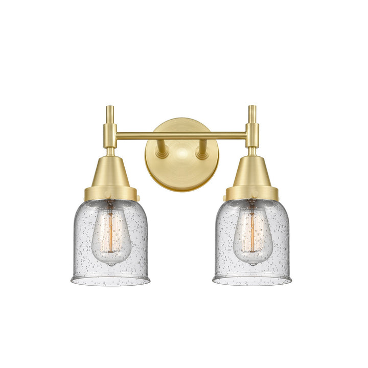 Innovations 447-2W-SB-G54 Bath Vanity Light 14 in. wide - Satin Brass