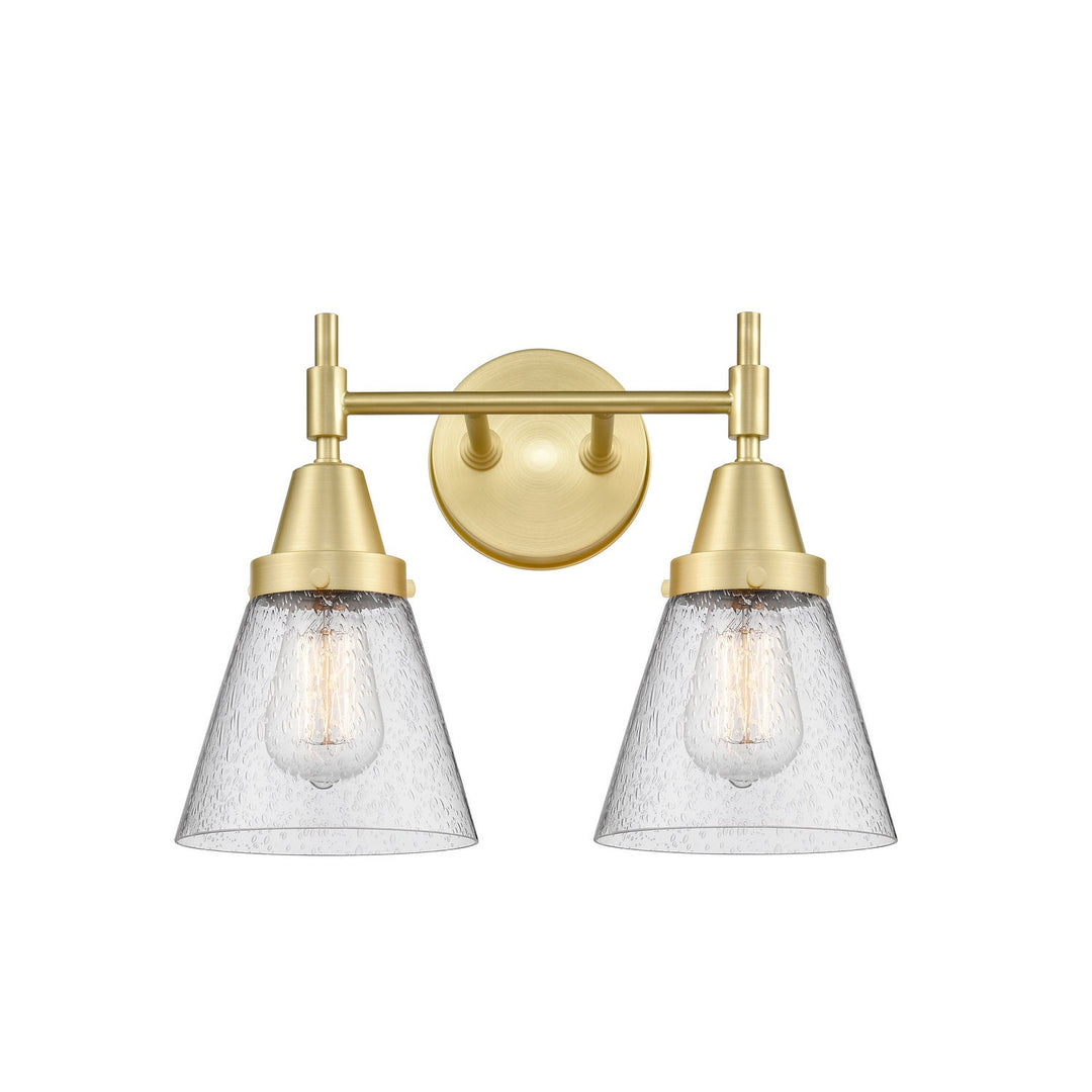 Innovations 447-2W-SB-G64 Bath Vanity Light 16 in. wide - Satin Brass