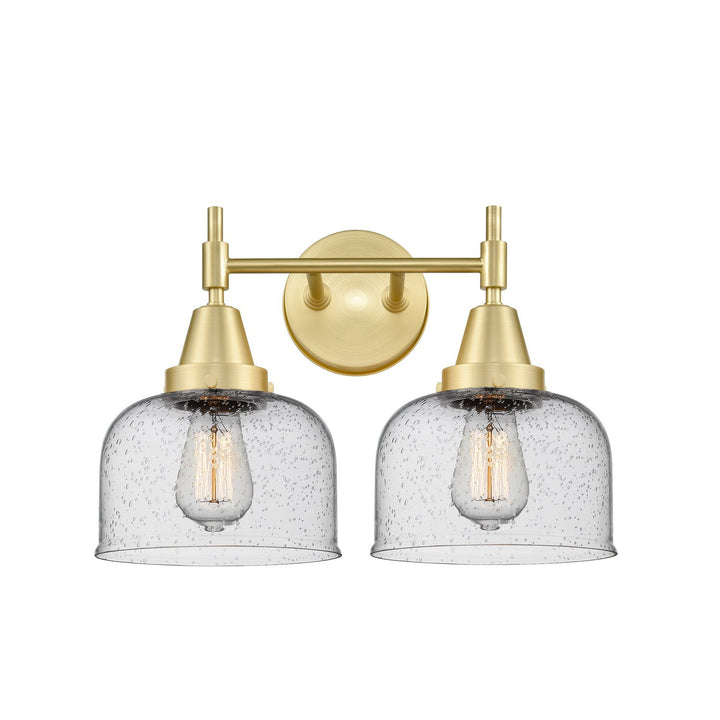 Innovations 447-2W-SB-G74 Bath Vanity Light 17 in. wide - Satin Brass