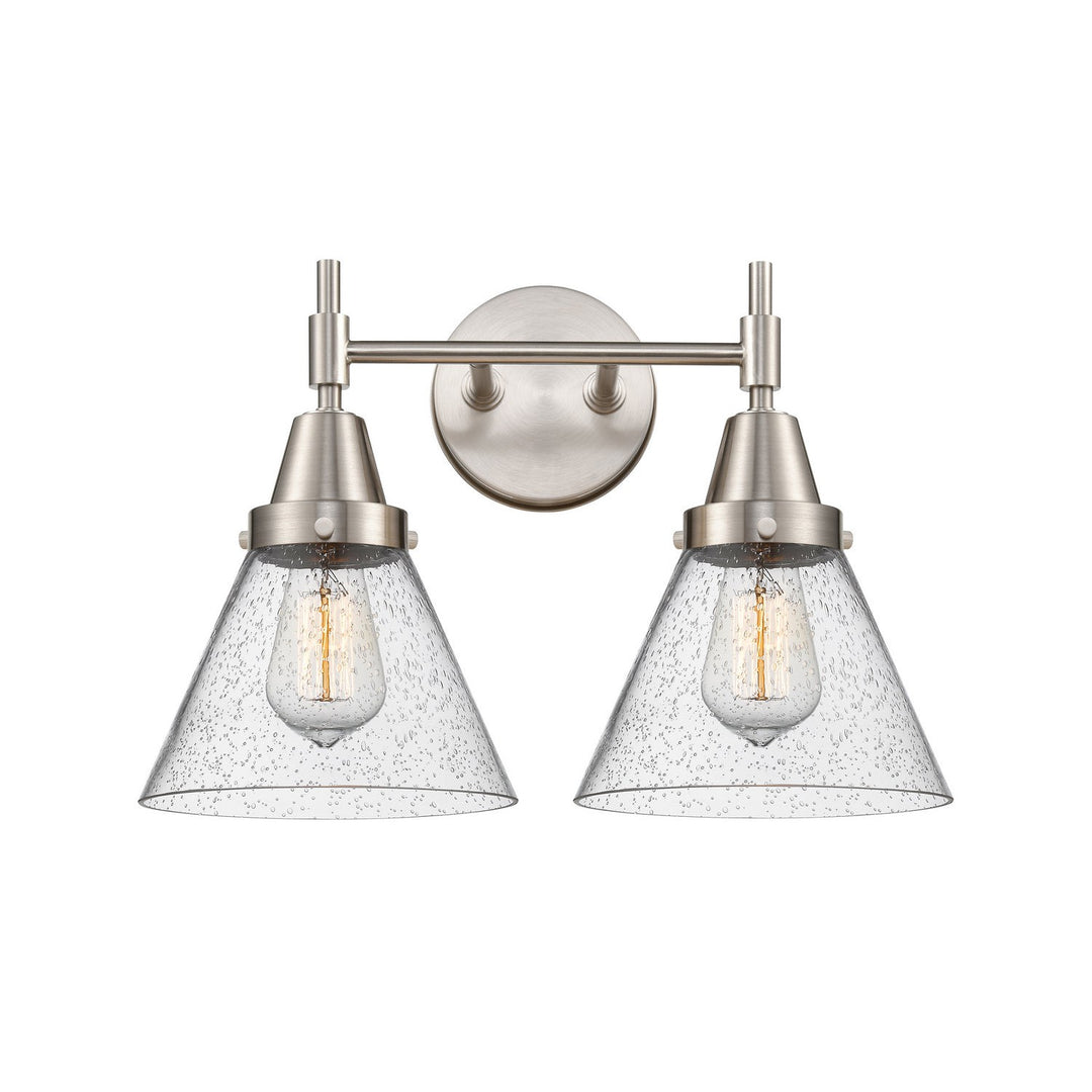 Innovations Caden 447-2W-SN-G44 Bath Vanity Light 17 in. wide - Satin Nickel