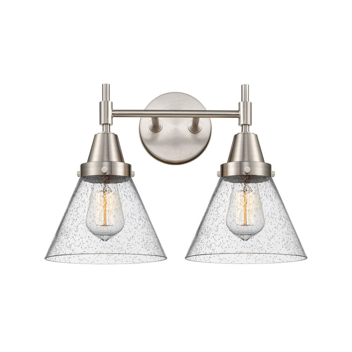 Innovations Caden 447-2W-SN-G44 Bath Vanity Light 17 in. wide - Satin Nickel