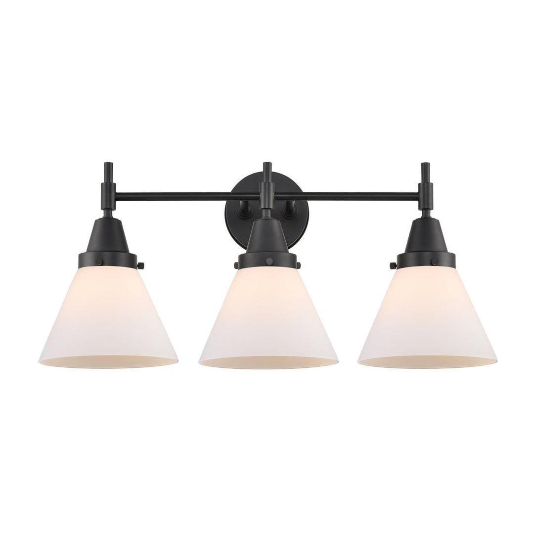 Innovations Caden 447-3W-BK-G41-LED Bath Vanity Light 26 in. wide - Matte Black