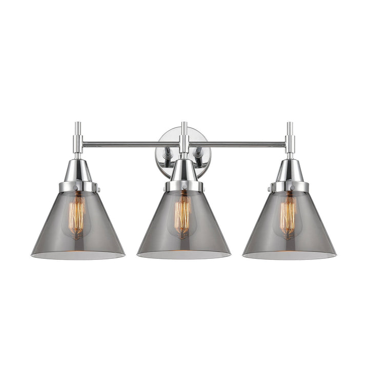 Innovations Caden 447-3W-PC-G43 Bath Vanity Light 26 in. wide - Polished Chrome