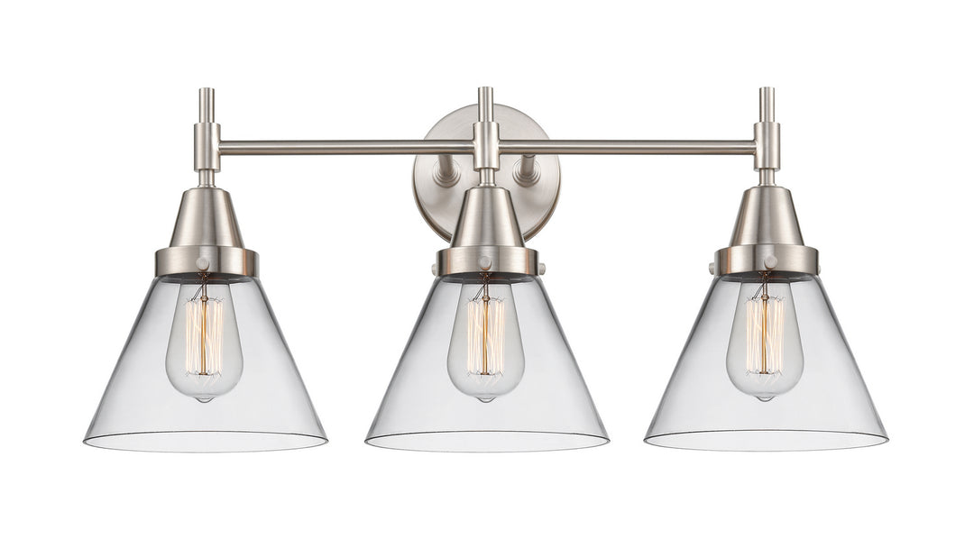 Innovations Caden 447-3W-SN-G42 Bath Vanity Light 26 in. wide - Satin Nickel