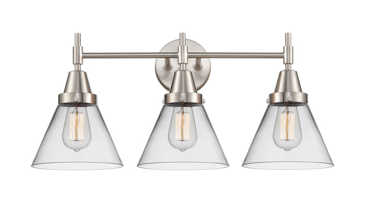 Innovations Caden 447-3W-SN-G42 Bath Vanity Light 26 in. wide - Satin Nickel