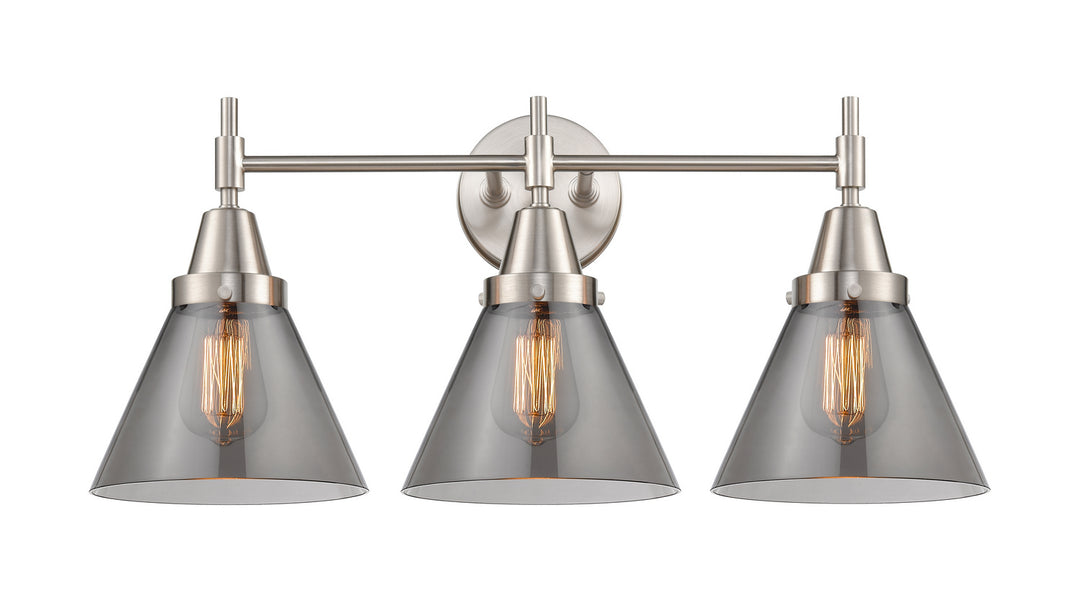 Innovations Caden 447-3W-SN-G43 Bath Vanity Light 26 in. wide - Satin Nickel
